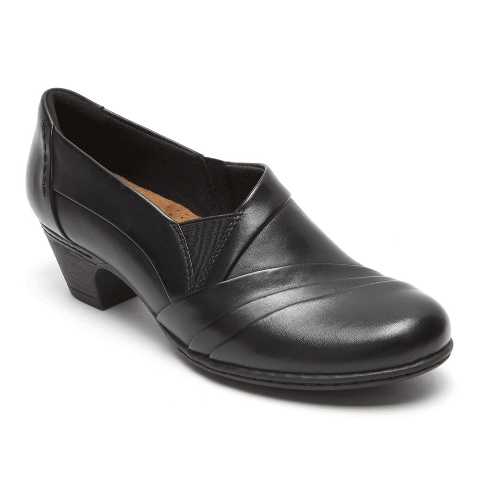 Rockport Womens Cobb Hill Abbott - Slip-On Black - XZN028654